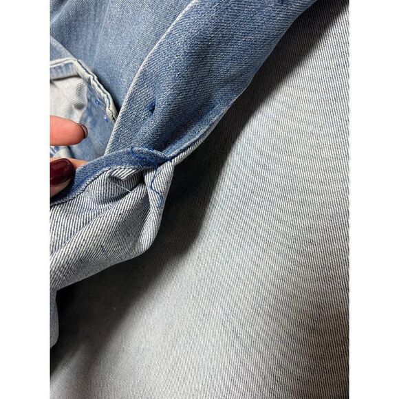 Vintage women's Point Collar Denim Jacket Labeled "Faye" Size Medium - Picture 9 of 9